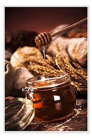 Poster  Forest Honey in jar