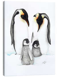 Canvastavla  penguins - Nadine Conrad