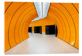 Akrylglastavla  Marienplatz  subway station in Munich - Dieter Meyrl