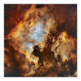 Poster The North America Nebula and Pelican Nebula in Cygnus.
