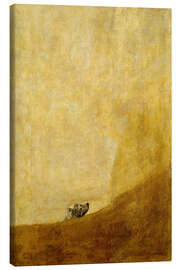 Canvastavla  Hund - Francisco José de Goya