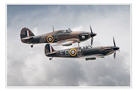 Poster BBMF SPit and Hurry