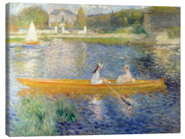 Canvastavla  The Seine at Asnieres - Pierre-Auguste Renoir