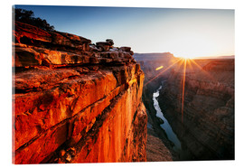 Akrylglastavla  Beautiful sunrise on Grand Canyon and river Colorado, USA - Matteo Colombo