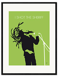 Inramat konsttryck  Bob Marley - I Shot The Sheriff - chungkong
