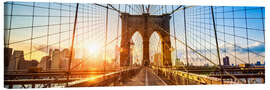 Canvastavla  Brooklyn Bridge in New York City, USA - Jan Christopher Becke