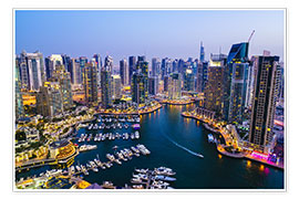 Poster Dubai Marina, Dubai, United Arab Emirates