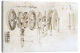Canvastavla  Mechanical design - Leonardo da Vinci