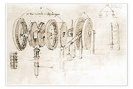 Poster  Mechanical design - Leonardo da Vinci
