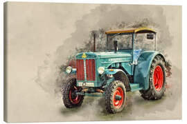 Canvastavla  Hanomag tractor Oldtimer - Peter Roder