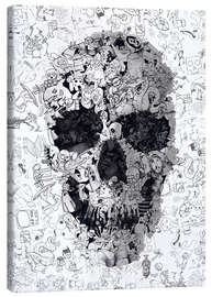 Canvastavla  Doodle Skull - Ali Gulec