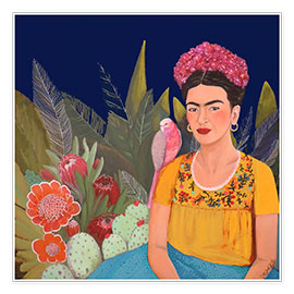 Poster  Frida Kahlo i det blå huset II - Sylvie Demers