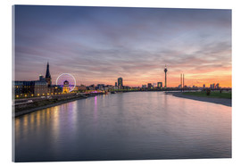 Akrylglastavla  Dusseldorf Skyline, Germany - Michael Valjak