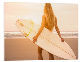 PVC-tavla  Blonde Surfer