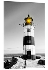 Akrylglastavla  Lighthouse with yellow light