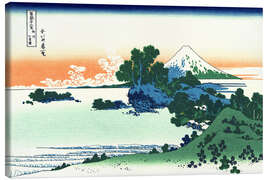 Canvastavla  Shichiri beach in Sagami Province - Katsushika Hokusai