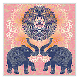 Poster  Elefantkärlek