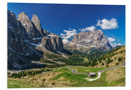 PVC-tavla  Panoramautsikt över Dolomiterna - Achim Thomae