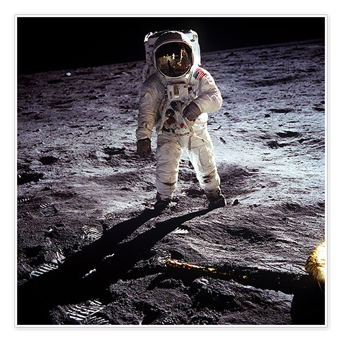 Poster Första människostegen på månen