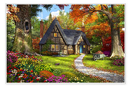 Poster The Little Autumn Cottage