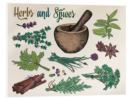 Akrylglastavla  Herbs