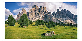 Poster  Summer in the Dolomite Alps - Achim Thomae