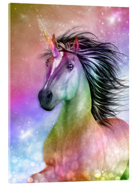 Akrylglastavla  Unicorn - Be Authentic - Dolphins DreamDesign