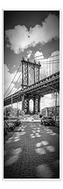 Poster NEW YORK CITY Manhattan Bridge Panorama