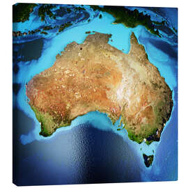 Canvastavla  Australia from space, NASA