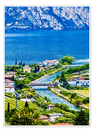 Poster View of Lake Garda in Northern Italy
