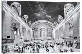 Canvastavla  Grand Central Terminal, New York (monochrome) - Sascha Kilmer