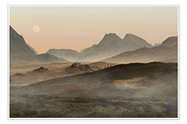 Poster Isle of Skye morning panorama