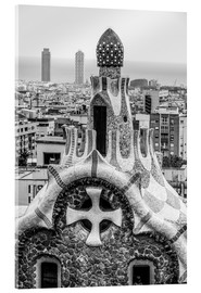 Akrylglastavla  Impressive architecture and mosaic art at Park Guell