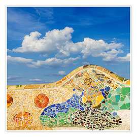 Poster  Mosaic in the Park Güell