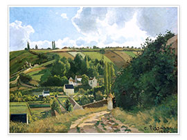 Poster  Jalais Hill, Pontoise - Camille Pissarro
