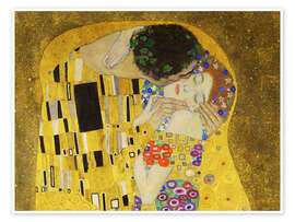 Poster  Kyssen (detalj) III - Gustav Klimt
