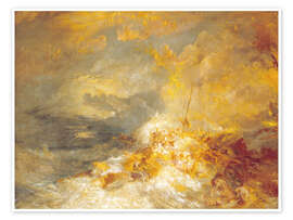 Poster  A Disaster at Sea - Joseph Mallord William Turner