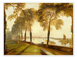 Poster  Mortlake terrace on a summer evening - Joseph Mallord William Turner