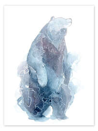 Poster Watercolor Standing Bear