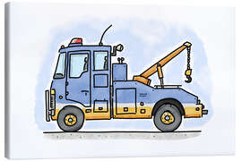 Canvastavla  Hugos tow truck - Hugos Illustrations