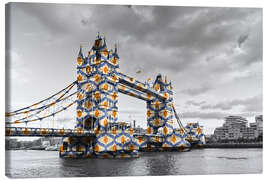 Canvastavla  Tower Bridge Colour Pop