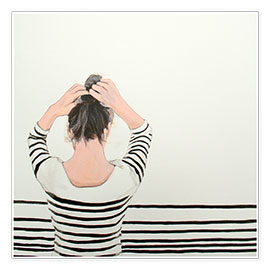 Poster  striped shirt - Karoline Kroiss