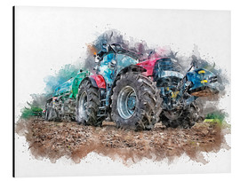 Aluminiumtavla  tractor - Peter Roder