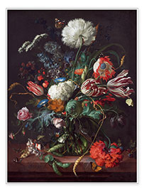 Poster  Vas med blomster - Jan Davidsz de Heem