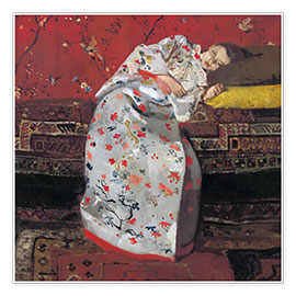 Poster  Girl in a white kimono - Georg-Hendrik Breitner