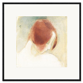 Inramat konsttryck  The red-haired girl II - Helene Schjerfbeck