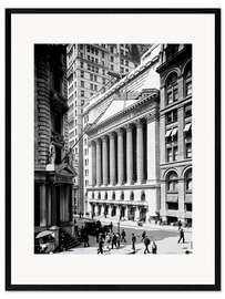 Inramat konsttryck  Historic New York - Stock Exchange Stock Exchange 1900 - Christian Müringer